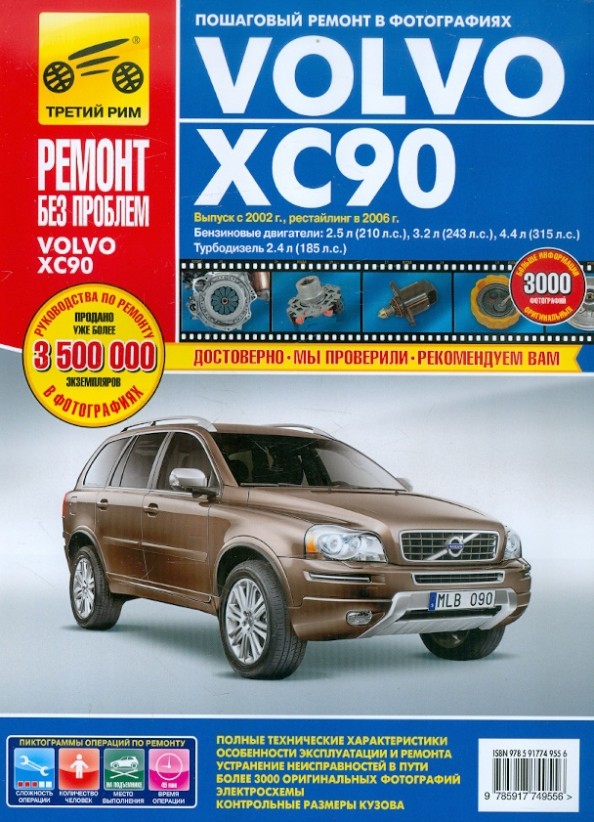 Volvo XC 90: Выпуск с 2002 г. , рестайлинг в 2006 г. Пошаговый ремонт в фотографиях
