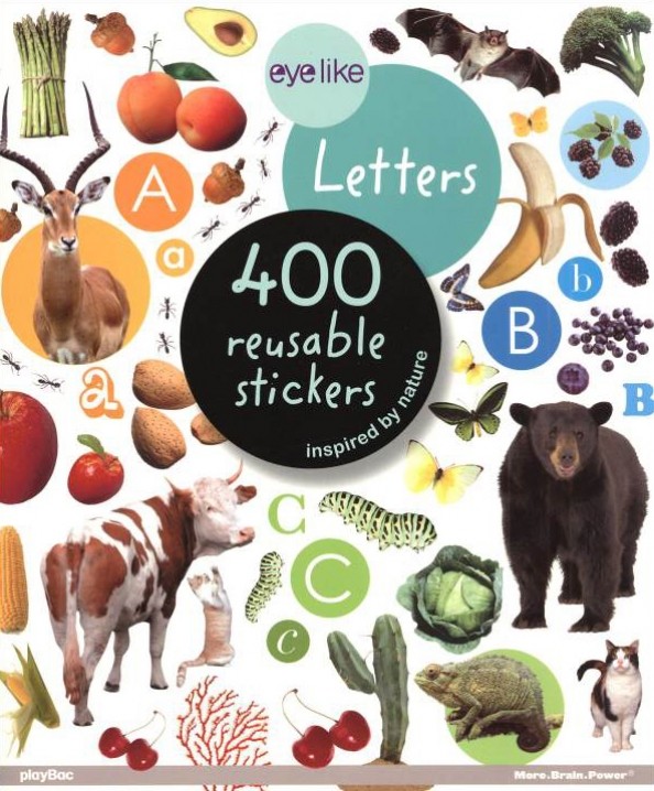 Eyelike Letters: 400 Reusable Stickers Inspired by Nature